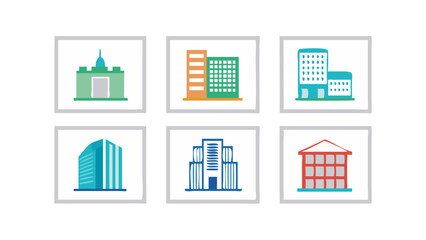 building icons set