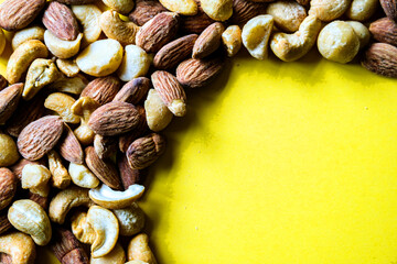 Pile Of Mixed Natural Healthy Nuts