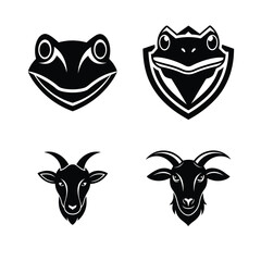 mascot logo animal head bundle
