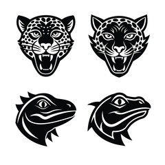 mascot logo animal head bundle