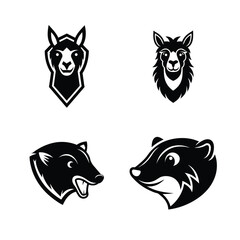 mascot logo animal head bundle