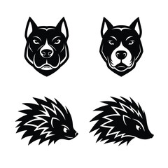 mascot logo animal head bundle