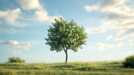 Fototapeta premium Incorporate the Green Tree Green ecology concept into your design for an environmentally friendly touch