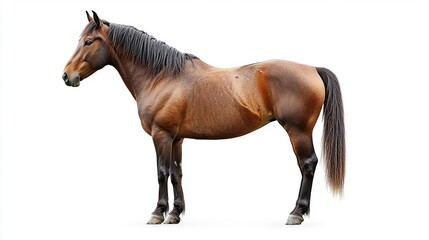 Fototapeta premium horse isolated on white background