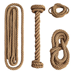 Nautical rope knots intricate designs strong texture