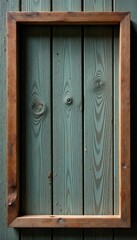 Blank wooden rectangular frame, rustic texture , texture, photo frame, isolated frame