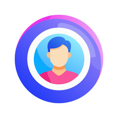 User avatar circle Material SVG Icon
