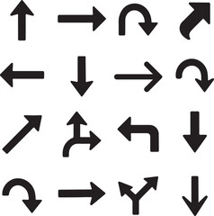 Black Arrow Vector Set