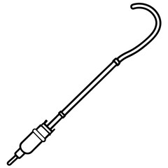 Catheter Tube line art vector