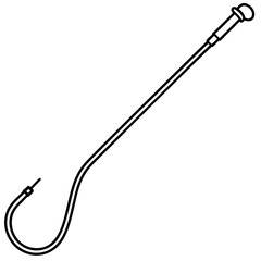 Catheter Tube line art vector