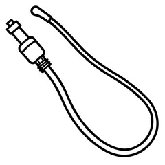 Catheter Tube line art vector