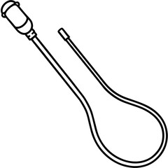 Catheter Tube line art vector