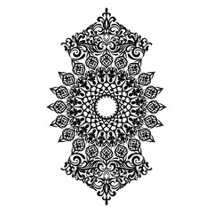 Geometric mandala background design.