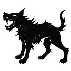 silhouette of christmas gifts stacked under a large tree