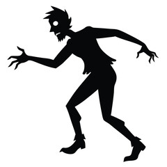 silhouette of elves working in santa workshop with tools