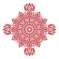 Geometric mandala background design.