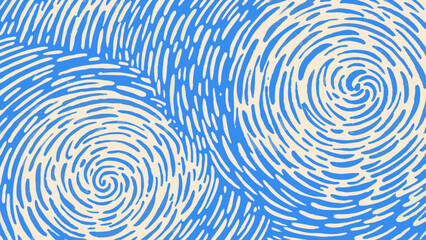 Abstract background with blue swirls and curved lines creating a dynamic and textured visual pattern design