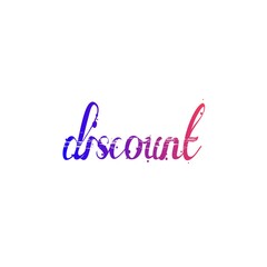 Discount logo isolated on white 