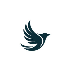 Fototapeta premium Unique bird logo Modern and minimalist vector and abstract logo