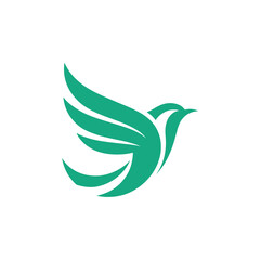 Unique bird logo Modern and minimalist vector and abstract logo