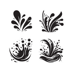 black ink splat background