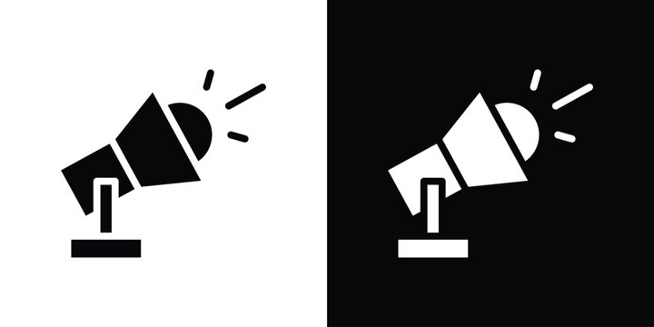 Searchlight icon collection. line stroke icon. EPS 10