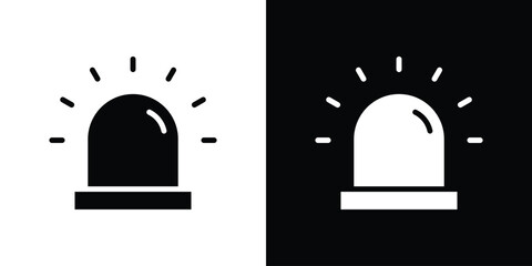 Siren icon collection. line stroke icon. EPS 10