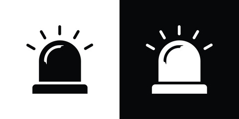 Siren icon collection. line stroke icon. EPS 10