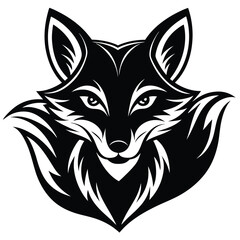 Wolf silhouette vector illustration