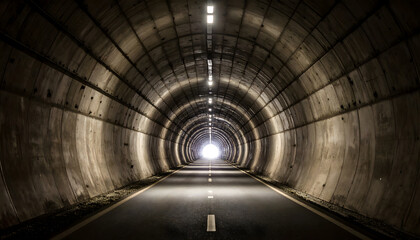 Obraz premium Dark Tunnel with Light