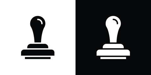 Stamp icon collection. line stroke icon. EPS 10