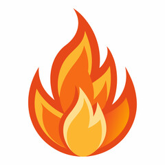 Fire flame  vector icon