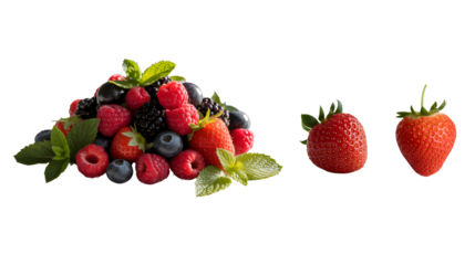 Fresh Strawberry isolated on a white background. strawberry, red, ripe, juicy, fruit, vitamin, freshness, berry, food, organic, diet, fresh, summer, sweet,
