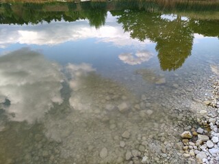 Lake and cloud