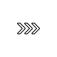 Breadcrumb Navigation Chevrons Icon Monochrome