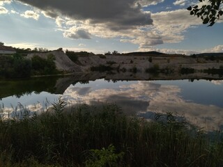 Lake and cloud