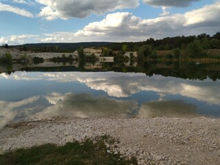 Lake and cloud
