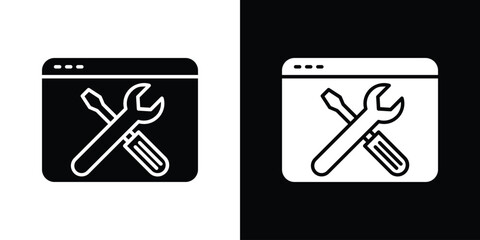 Technical icon collection. line stroke icon. EPS 10