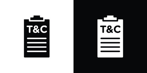 Terms and Conditions icon collection. line stroke icon. EPS 10