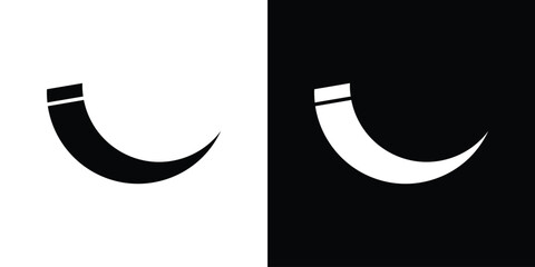 Tusk icon collection. line stroke icon. EPS 10