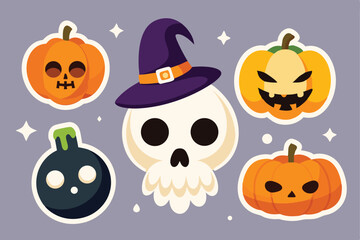 halloween pumpkin set