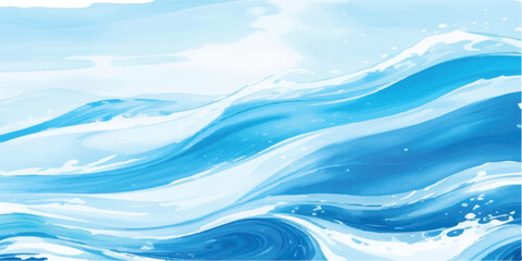 Soft Green and Blue Watercolor Wave Texture on Transparent Background for Nature-Themed Designs. Ocean-Inspired Soft Green and Blue Watercolor Background with Transparent Layer for Graphic Projects