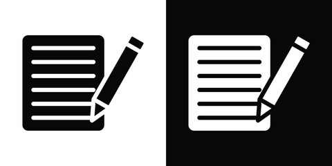 Writing icon collection. line stroke icon. EPS 10 © Recoonde