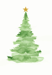 green christmas tree