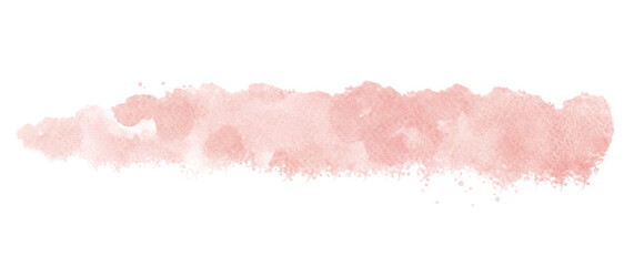 Pastel pink watercolor paint brush stroke background for banner or valentine's day and wedding elements