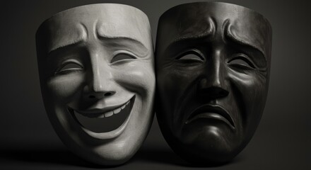 Two faces of emotion: The duality of human expression in theater masks