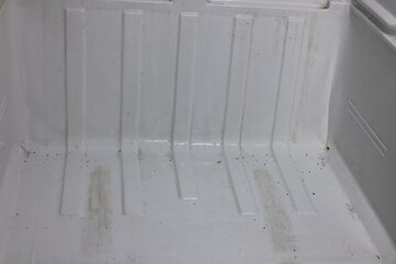 Plastic box space at the bottom of the refrigerator.