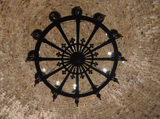 old lamp on the wall