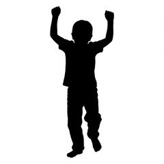 Jubilant Child Silhouette

