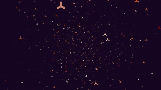 A visually captivating image where numerous small white dots seem to be descending on a dark background, creating a dynamic and lively visual experience with a sense of motion and energy